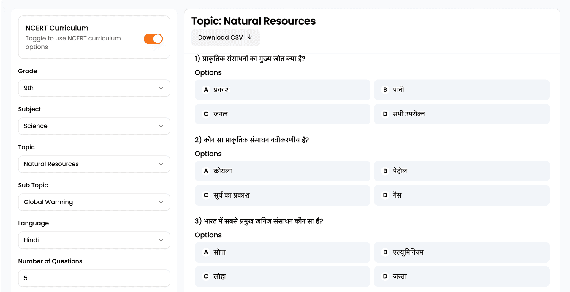 Indian Language Support